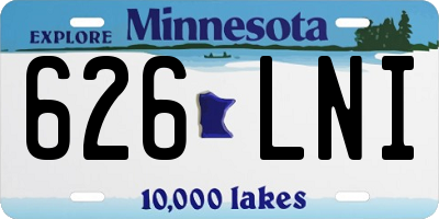 MN license plate 626LNI