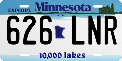 MN license plate 626LNR