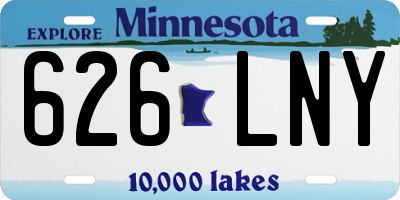 MN license plate 626LNY