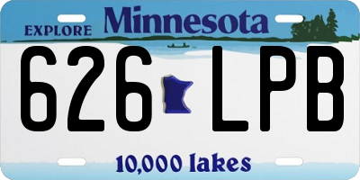 MN license plate 626LPB