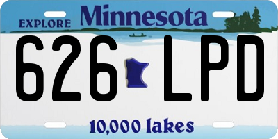 MN license plate 626LPD