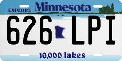 MN license plate 626LPI