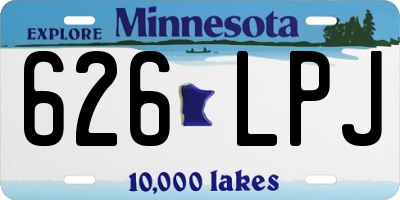 MN license plate 626LPJ