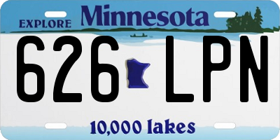 MN license plate 626LPN