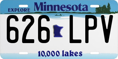MN license plate 626LPV