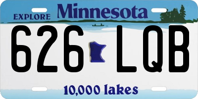 MN license plate 626LQB