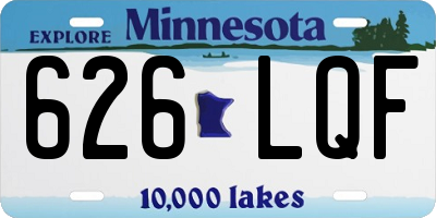 MN license plate 626LQF