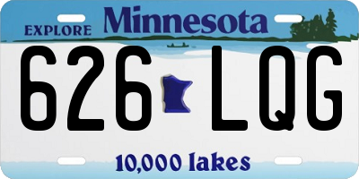 MN license plate 626LQG