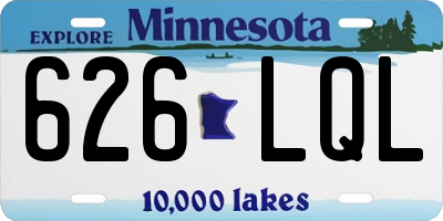 MN license plate 626LQL