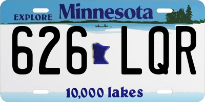 MN license plate 626LQR