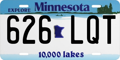 MN license plate 626LQT