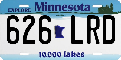 MN license plate 626LRD