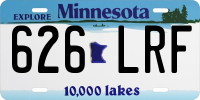 MN license plate 626LRF