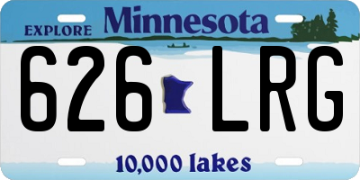 MN license plate 626LRG