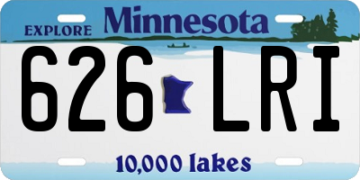 MN license plate 626LRI