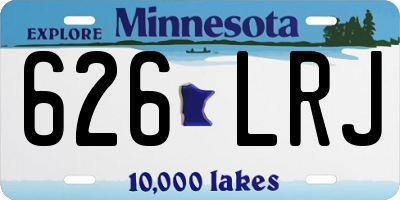 MN license plate 626LRJ