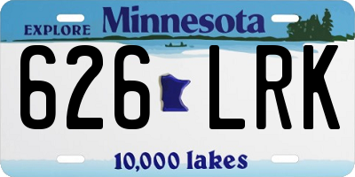 MN license plate 626LRK