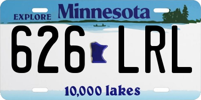 MN license plate 626LRL