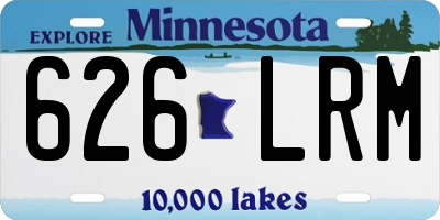 MN license plate 626LRM