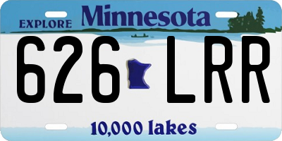 MN license plate 626LRR