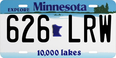 MN license plate 626LRW