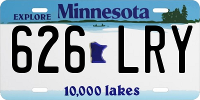 MN license plate 626LRY