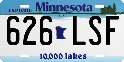 MN license plate 626LSF