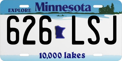 MN license plate 626LSJ