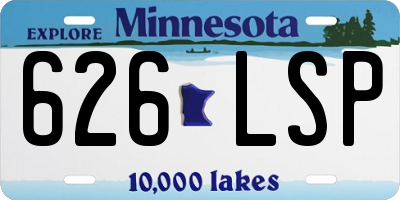 MN license plate 626LSP
