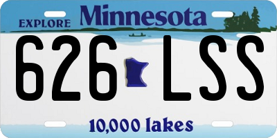 MN license plate 626LSS