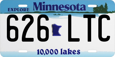 MN license plate 626LTC