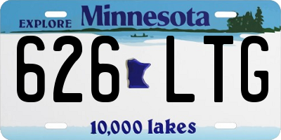 MN license plate 626LTG