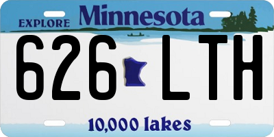 MN license plate 626LTH