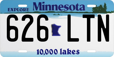 MN license plate 626LTN