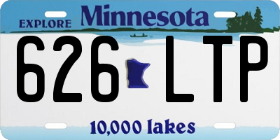 MN license plate 626LTP