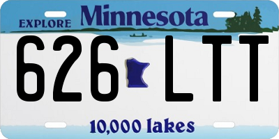 MN license plate 626LTT