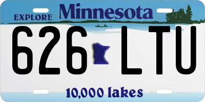 MN license plate 626LTU