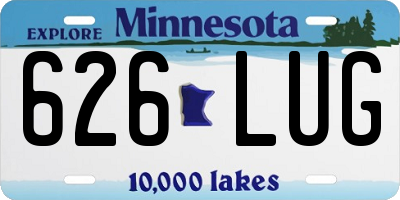 MN license plate 626LUG