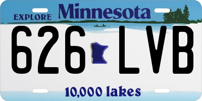 MN license plate 626LVB