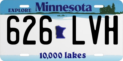 MN license plate 626LVH