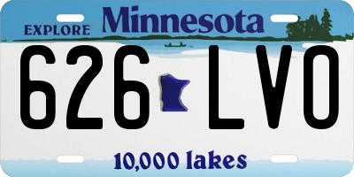 MN license plate 626LVO