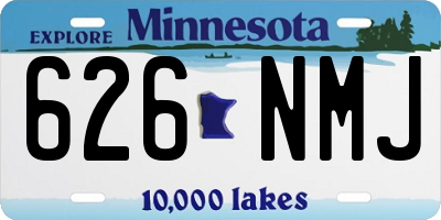 MN license plate 626NMJ