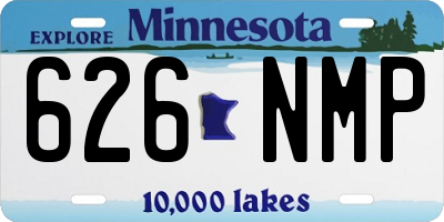 MN license plate 626NMP
