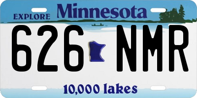 MN license plate 626NMR