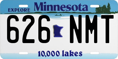 MN license plate 626NMT