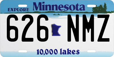 MN license plate 626NMZ