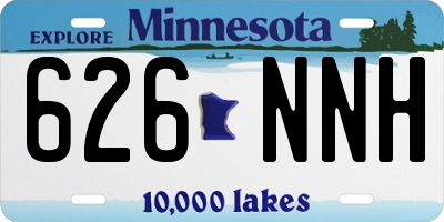 MN license plate 626NNH