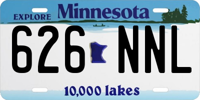MN license plate 626NNL