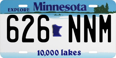 MN license plate 626NNM