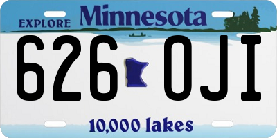 MN license plate 626OJI